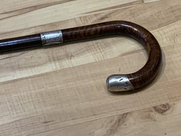 Gentleman’s walking stick sword stick with silver mounts - Image 9