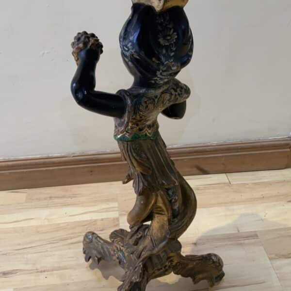 Blackamoor Candle stand circa 1800’s - Image 10