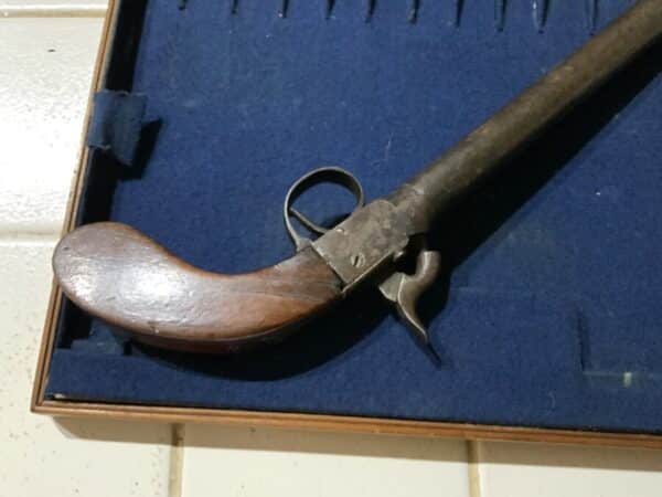 Rare early Victorian percussion Boot pistol Antique Guns 6