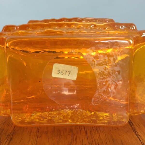 Whitefriars Tangerine TV Vase by Geoffrey Baxter Geoffrey Baxter Antique Glassware 7
