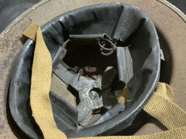 8th army British Soldiers steel Brodie Helmet - Image 3