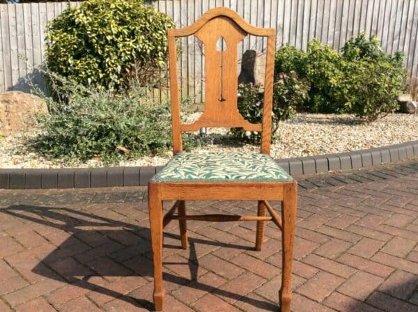 Set of 8 Dining Chairs by S.J Waring & Sons Arts and Crafts Antique Chairs 6