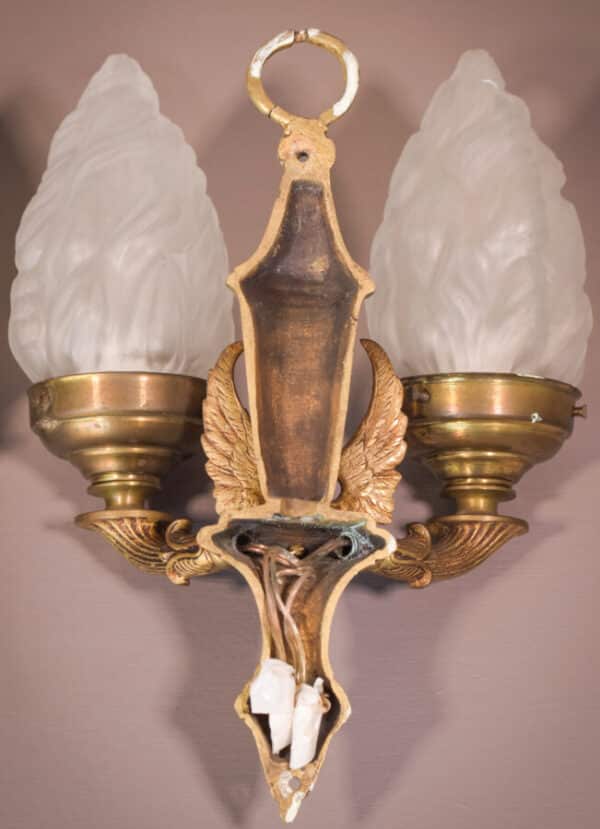 Classical Style Pair of Wall Lamps with Angels - Image 17