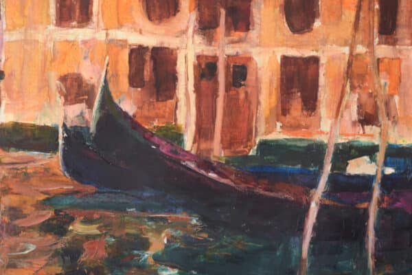 Jesus Fernandez Bautista – Gondolas in Venice fine art Antique Art 5