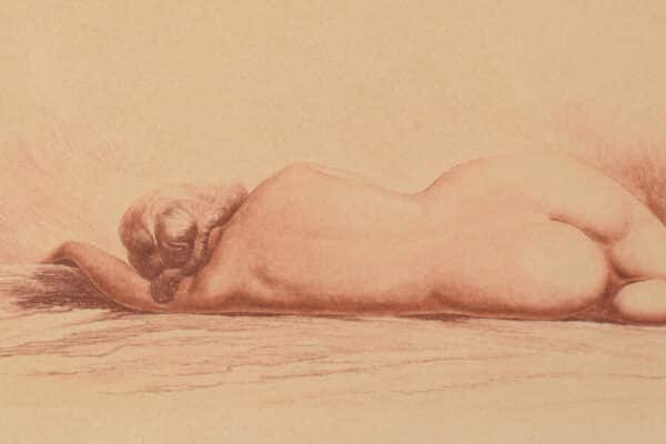 Jean Auguste Vyboud - Framed Nude Etching - Image 4