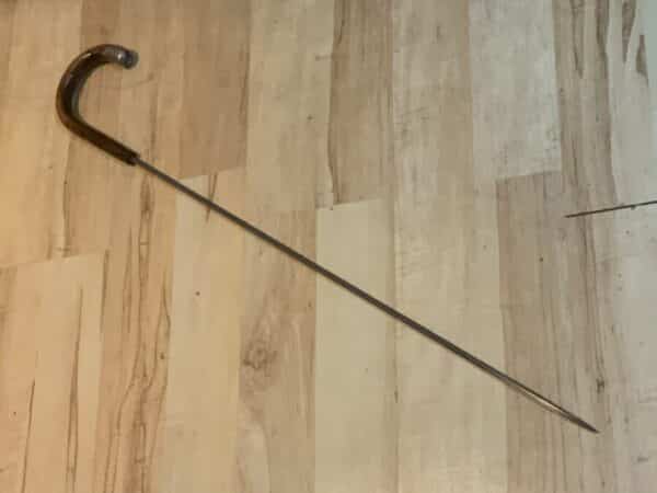 Gentleman’s walking stick sword stick with silver mount Miscellaneous 21