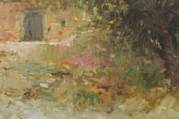 Joan Ramon Palau Junca - Impressionist Painting with River and Chalets - Image 6