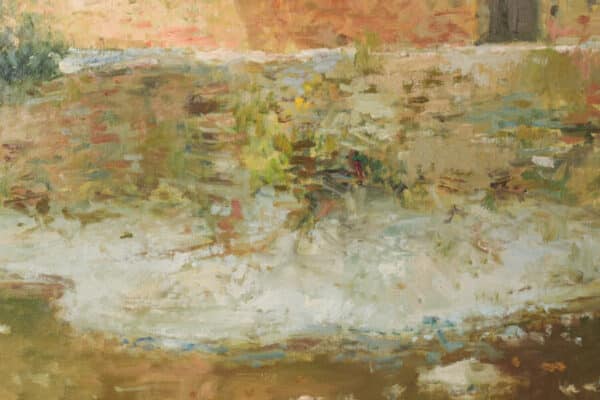 Joan Ramon Palau Junca - Impressionist Painting with River and Chalets - Image 7