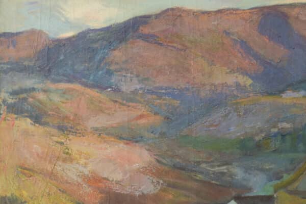 Early Symbolism Expressionist Mountain Landscape with Village fine art Antique Art 7