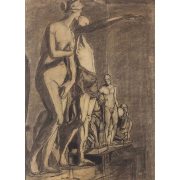 Drawing of Sculptures classical art Antique Art 3