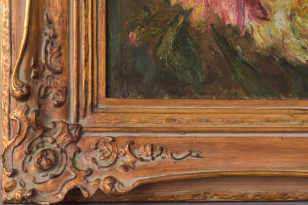 Still Life with Flowers - Oil on Canvas - Image 11