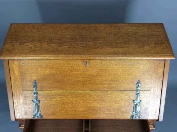 Arts and Crafts Bureau by Maple & Co Arts & Crafts Antique Bureau 6