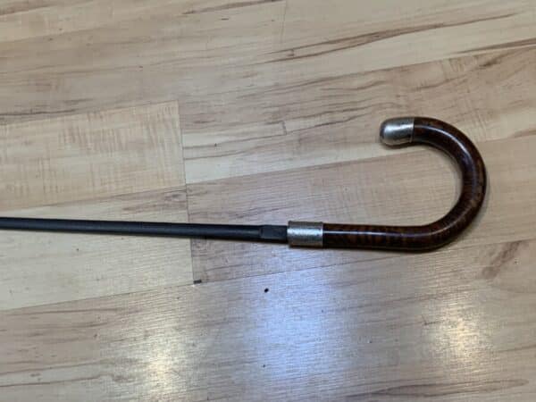 Gentleman’s walking stick sword stick with silver mounts - Image 14