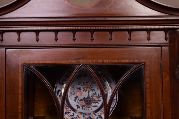 Edwardian Mahogany Display Cabinet SAI1662 Antique Cabinets 4