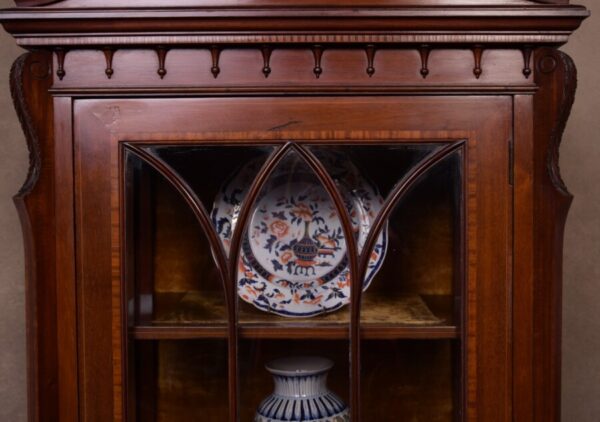 Edwardian Mahogany Display Cabinet SAI1662 Antique Cabinets 5