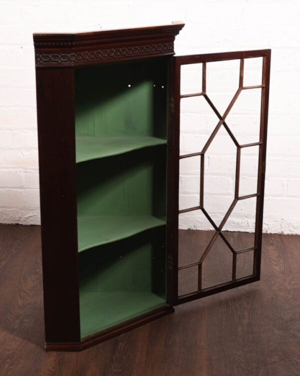 Edwardian Mahogany Corner Cabinet SAI1252 - Image 6