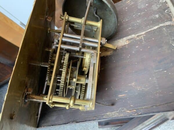Mahogany Brass Faced Long cased clock circa 1800’s - Image 22