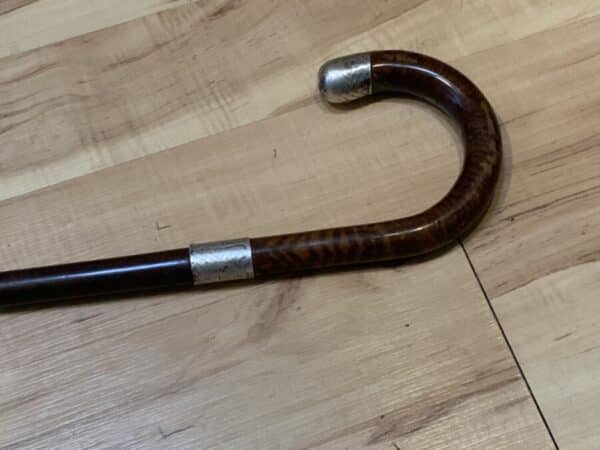Gentleman’s walking stick sword stick with silver mounts - Image 2