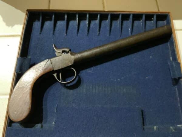 Rare early Victorian percussion Boot pistol Antique Guns 3