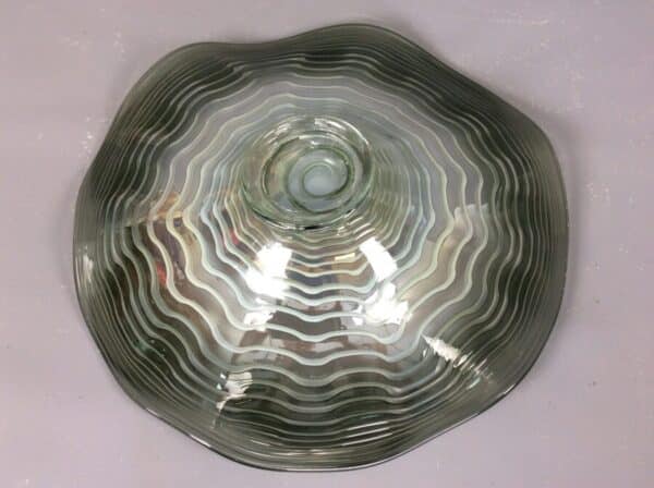 Mid Century Large Studio Art Glass Bowl - Image 4
