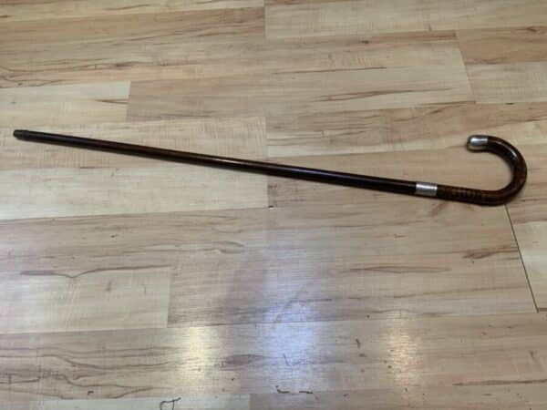 Gentleman’s walking stick sword stick with silver mounts