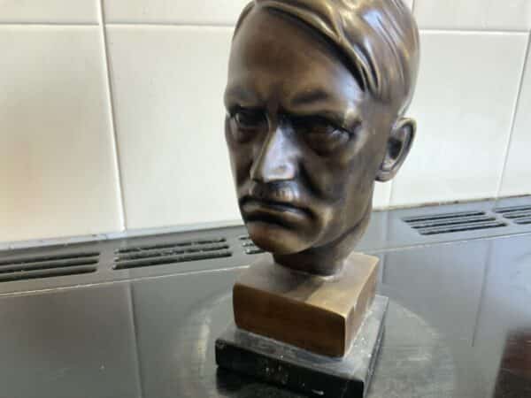 Hitler Bronze Bust Antique Sculptures 12