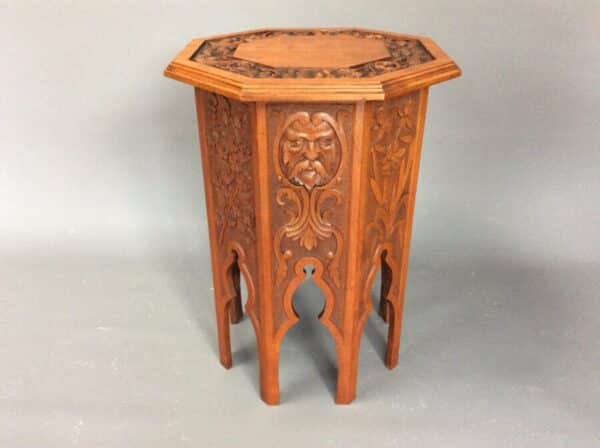 Arts and Crafts Mahogany Octagonal Side Table