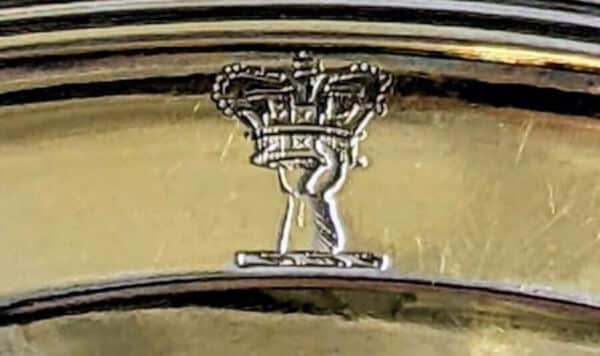 Georgian 1800 Antique Solid Silver Side Salt Dishes Plates 270g - Image 5