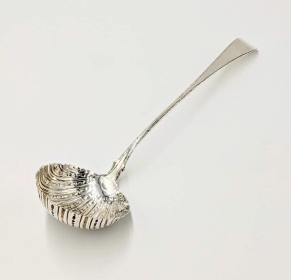 1767 Antique Georgian Solid Silver Large Soup Ladle 33cm 156.5g