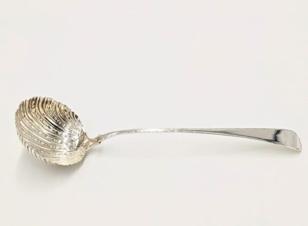 1767 Antique Georgian Solid Silver Large Soup Ladle 33cm 156.5g - Image 2