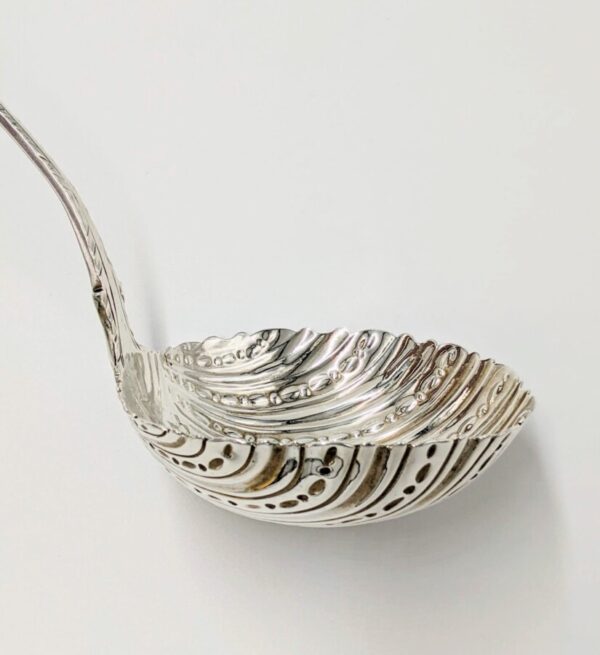 1767 Antique Georgian Solid Silver Large Soup Ladle 33cm 156.5g - Image 4