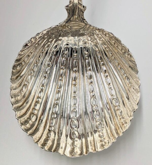 1767 Antique Georgian Solid Silver Large Soup Ladle 33cm 156.5g - Image 5