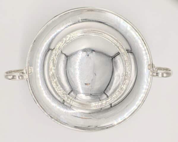 Antique Heavy Solid Silver Pedestal Dish Comport Table Centre 929g Antique Silver Antique Silver 7