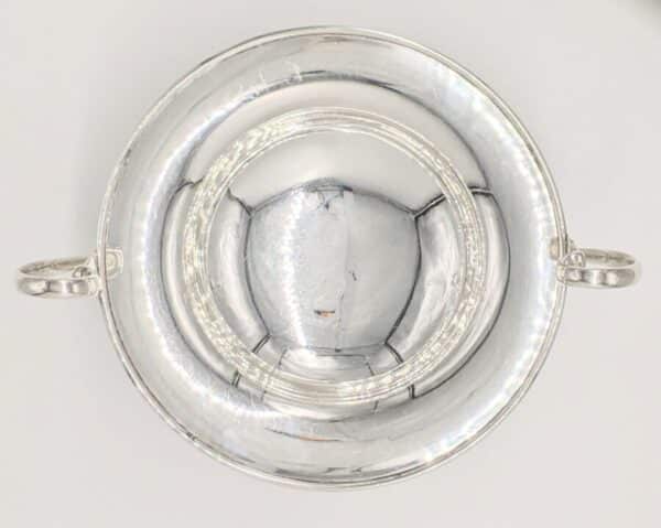 Antique Heavy Solid Silver Pedestal Dish Comport Table Centre 929g - Image 5
