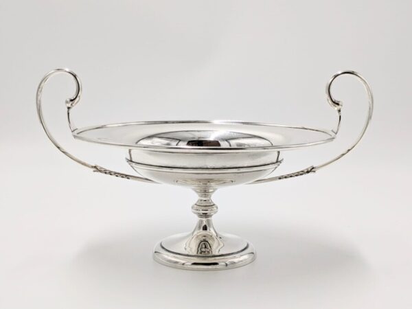 Antique Heavy Solid Silver Pedestal Dish Comport Table Centre 929g - Image 10