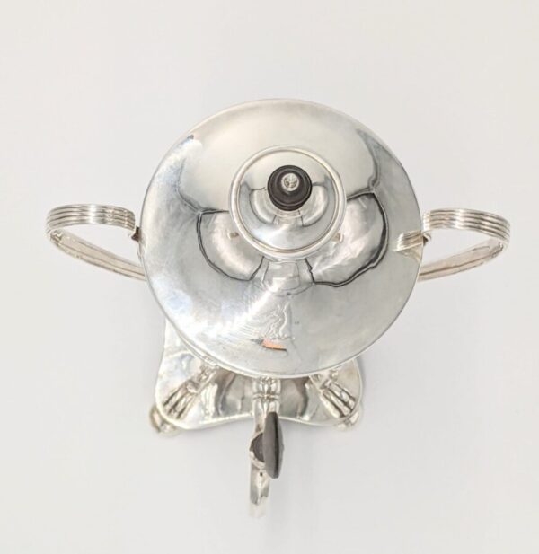 Irish 1907 Antique Solid Silver Samovar Urn & Burner 1710g 2 Pint - Image 6