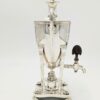 Irish 1907 Antique Solid Silver Samovar Urn & Burner 1710g 2 Pint