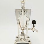 Irish 1907 Antique Solid Silver Samovar Urn & Burner 1710g 2 Pint Antique Silver Antique Silver