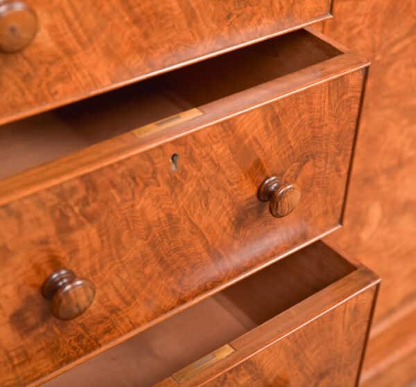 Victorian Walnut Linen Press SAI2500 - Image 17