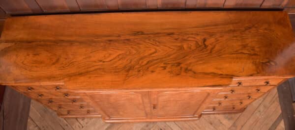 Victorian Walnut Linen Press SAI2500 - Image 26