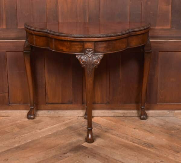 Edwardian Demi Lune Card Table SAI2641