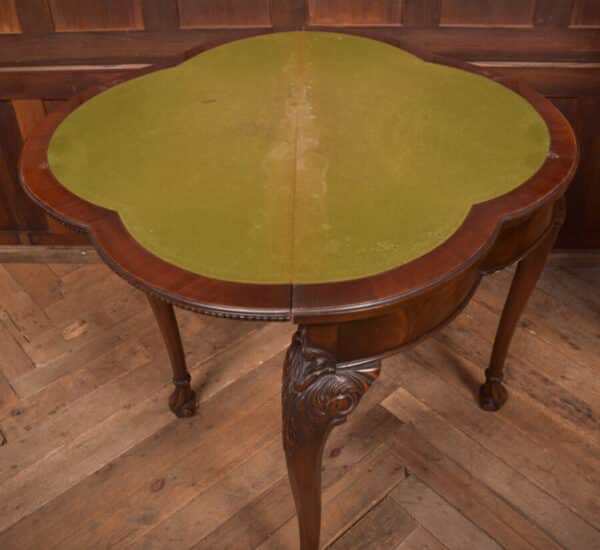 Edwardian Demi Lune Card Table SAI2641 Antique Tables 13