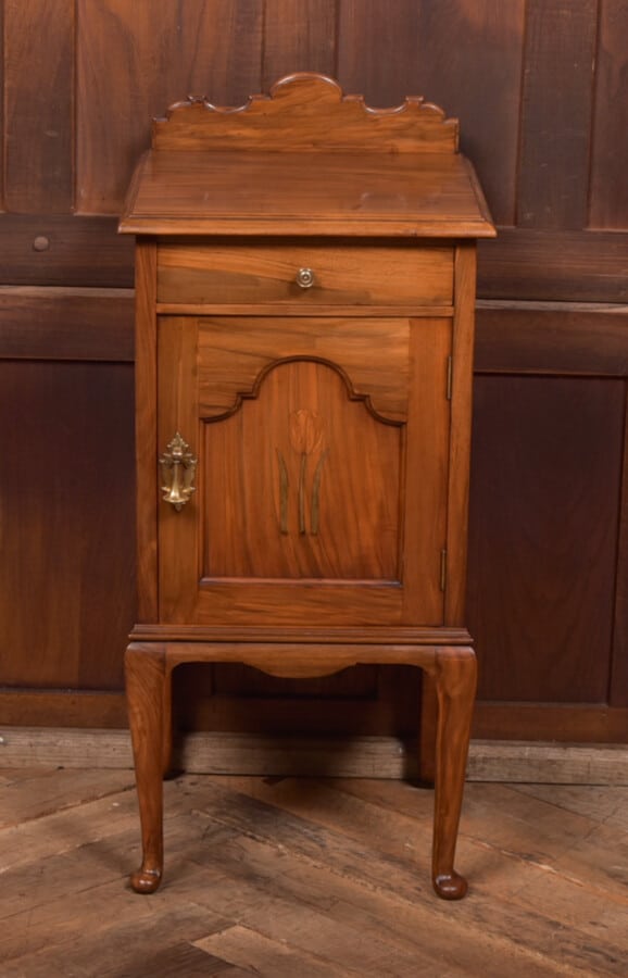 Art Nouveau Walnut Bedside Cabinet / Pot Cupboard SAI2646 Antique Cupboards 3
