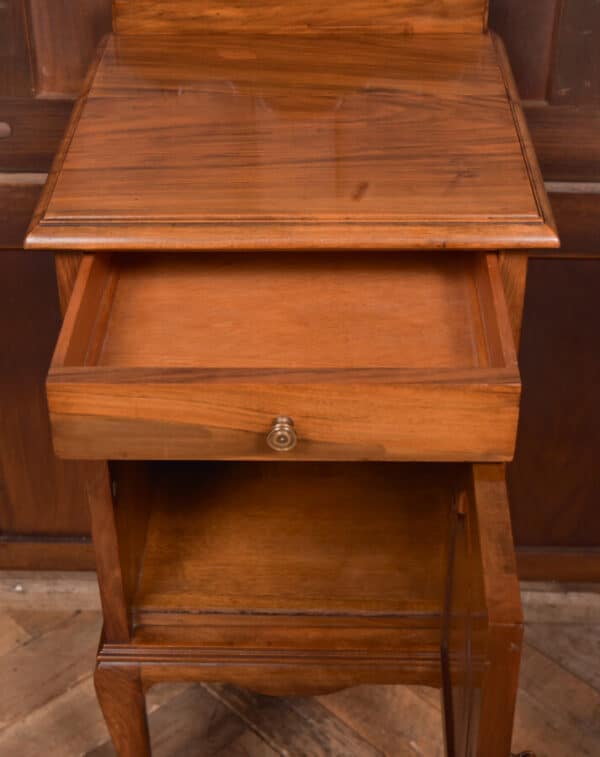 Art Nouveau Walnut Bedside Cabinet / Pot Cupboard SAI2646 - Image 3