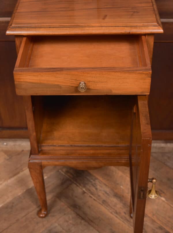 Art Nouveau Walnut Bedside Cabinet / Pot Cupboard SAI2646 - Image 12