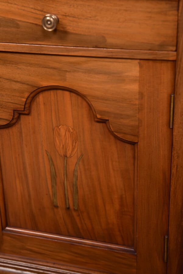 Art Nouveau Walnut Bedside Cabinet / Pot Cupboard SAI2646 Antique Cupboards 8