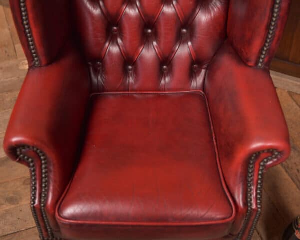 Miniature Red Leather Wing Back Chesterfield SAI2649 Chesterfield Antique Chairs 4