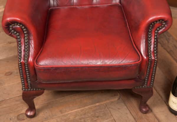 Miniature Red Leather Wing Back Chesterfield SAI2649 Chesterfield Antique Chairs 6