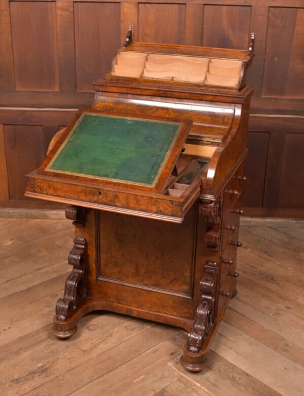 Victorian Walnut Pop Up Piano Davenport SAI2652 - Image 5