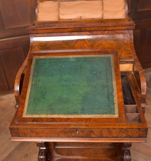 Victorian Walnut Pop Up Piano Davenport SAI2652 - Image 6